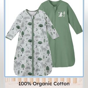 Organic Cotton Sleep Sack - Woodland Wolf